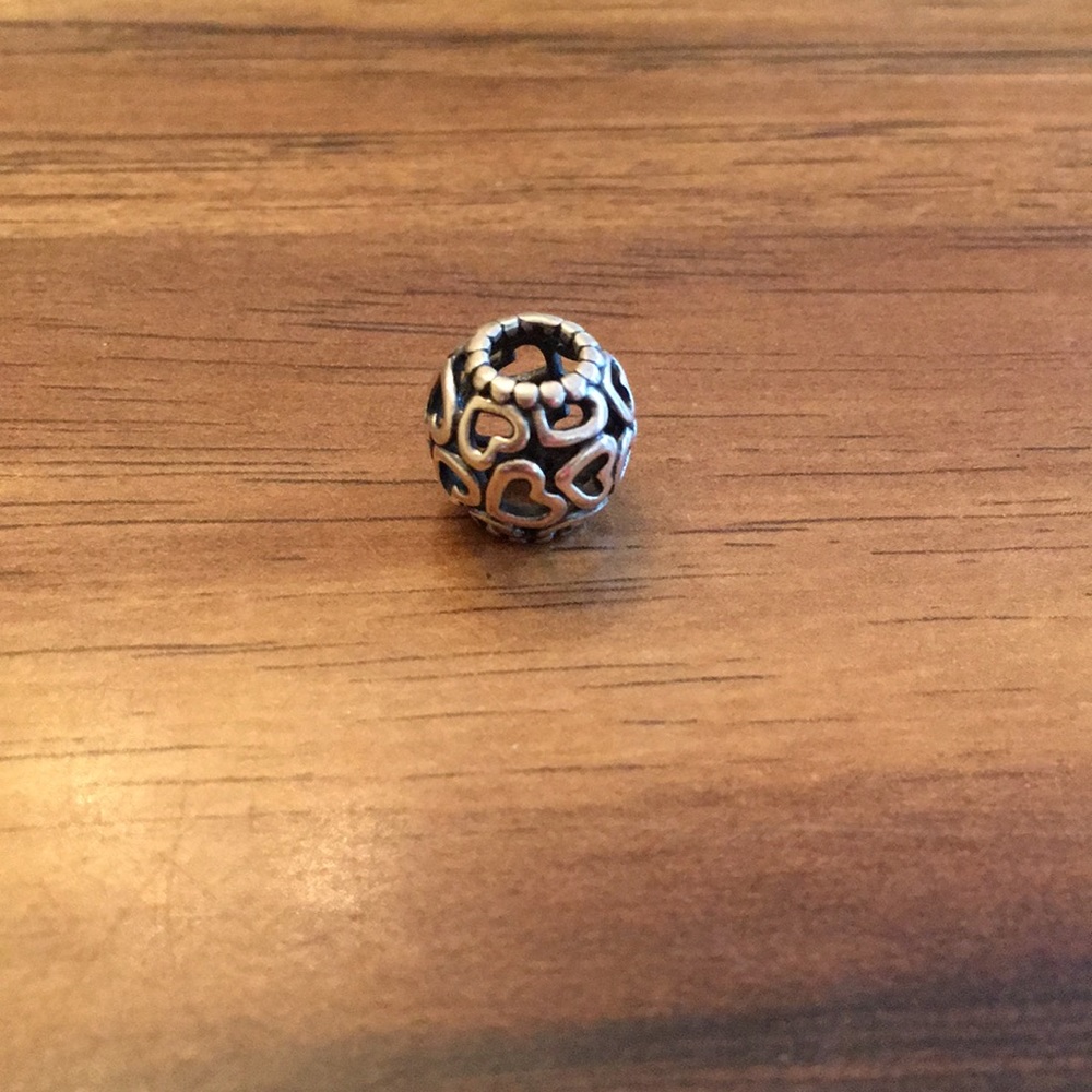 Pandora charm with hearts